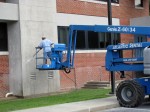 Clean EIFS safely without damage to stucco at UMES