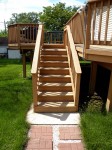 First Deck Built – Front Steps View – Deck Resurrect