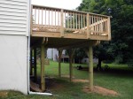 Deck completed, screwed & bolted to exceed county specs – Columbia, MD