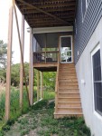Elevated deck columns & screened-in porch needs protection from the elements– Greenbackville, VA (Facing Wallops Island)