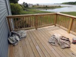 Elevated deck in full sun also desperately needs UV protection – Greenbackville, VA (Facing Wallops Island)