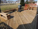 Clean deck after return in preparation for stain in Queenstown, MD